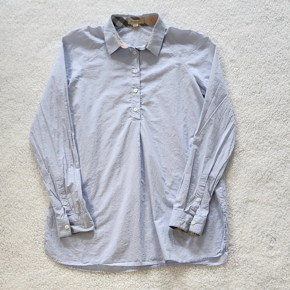 Burberry Britt Womens Long Sleeve Shirt Turn Back Burberry Chek Cuff Detail. - Picture 12 of 14